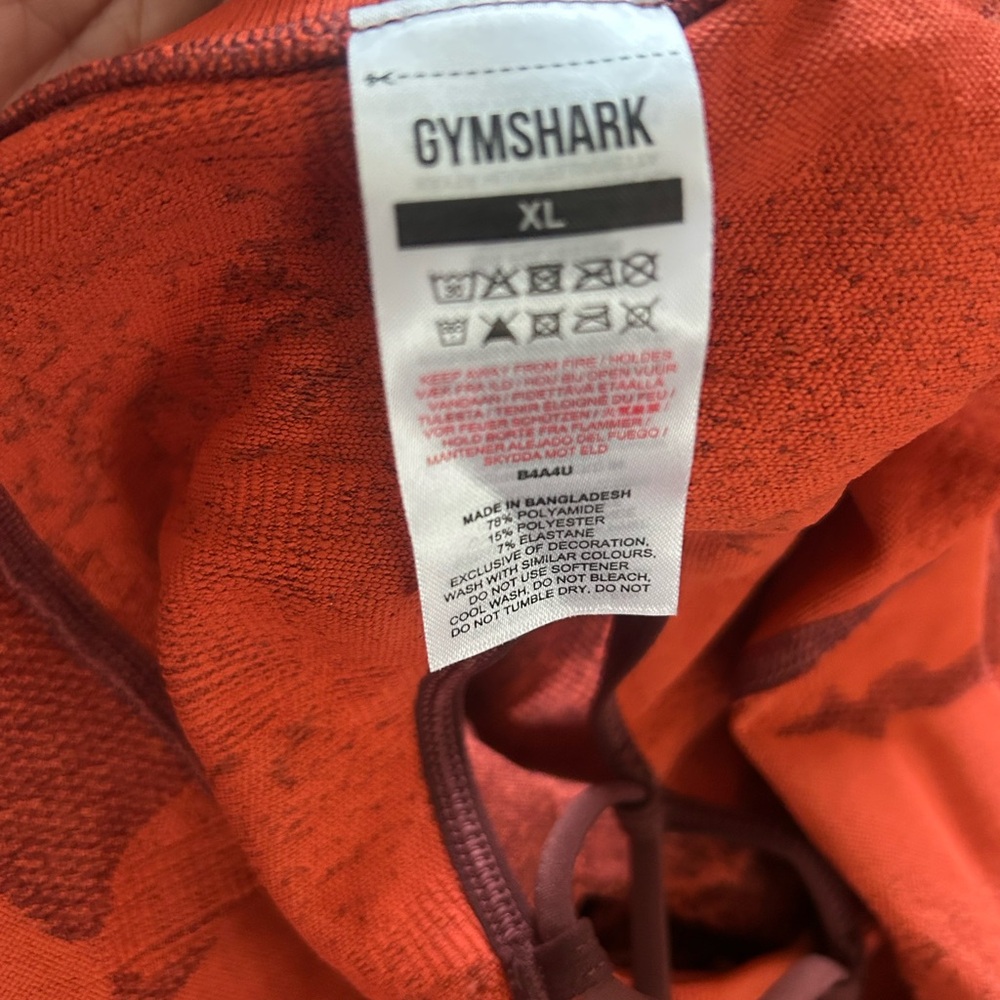 Gymshark XL Vibrant Red Top